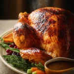 Moist and Juicy Roasted Turkey with Rich Gravy Recipe First Image