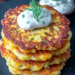Crispy Mini Potato Pancakes with Sour Cream & Dill First Image