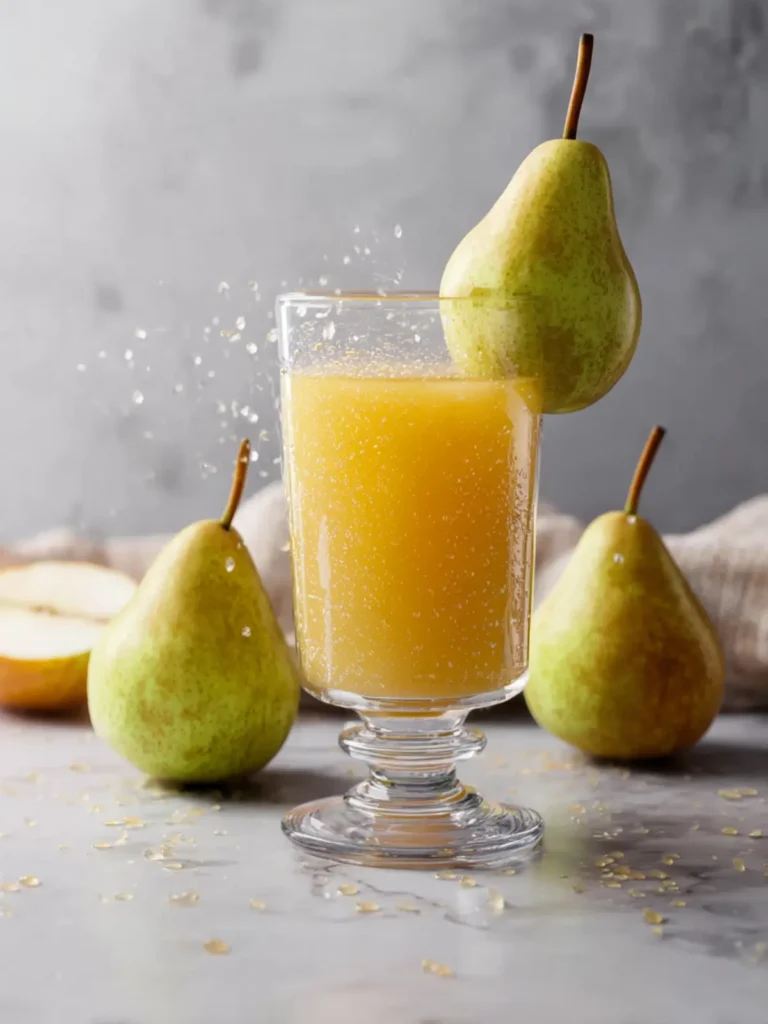 Pear Juice Recipe With Apple & Ginger First Image
