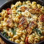 Healthy Garlic Parmesan Chicken Pasta First Image
