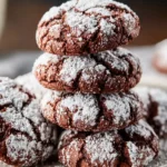 The BEST Chocolate Crinkle Cookies Dessert Recipe First Image