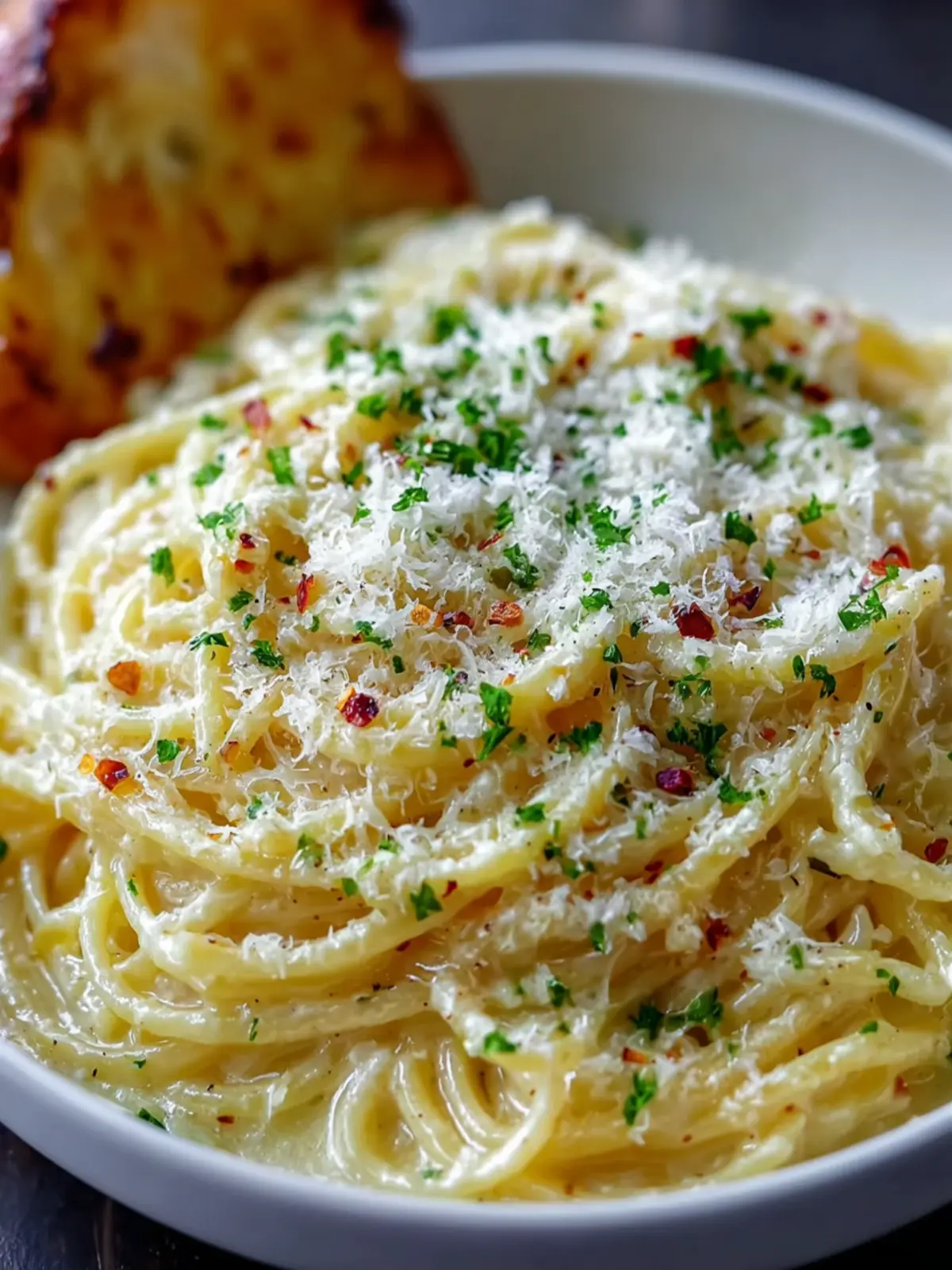 Easy One Pot Creamy Garlic Pasta: Quick Weeknight Dinner! First Image