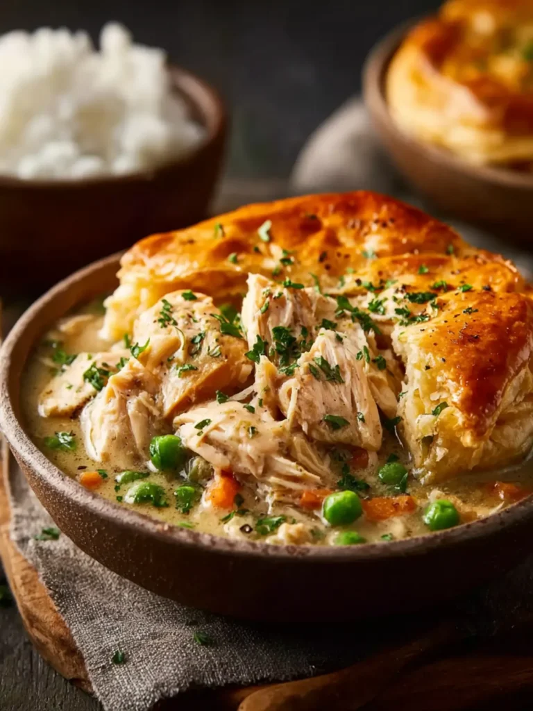 Easy Slow Cooker Chicken Pot Pie First Image