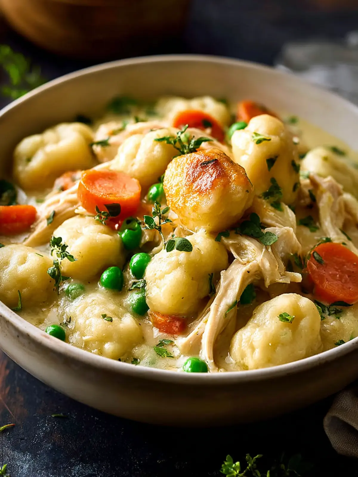 Classic Chicken And Dumplings With Gnocchi First Image