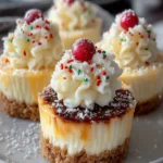 Delicious Mini Christmas Cheesecakes – Perfect Holiday Treat! First Image