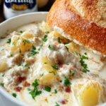 Crockpot Creamy Italian Sausage & Potato Soup First Image