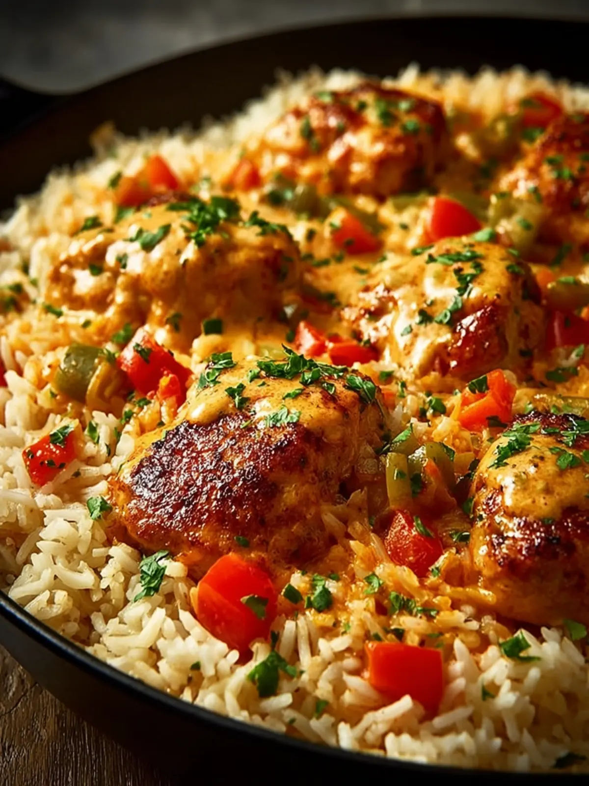 Best Smothered Chicken and Rice Recipe First Image