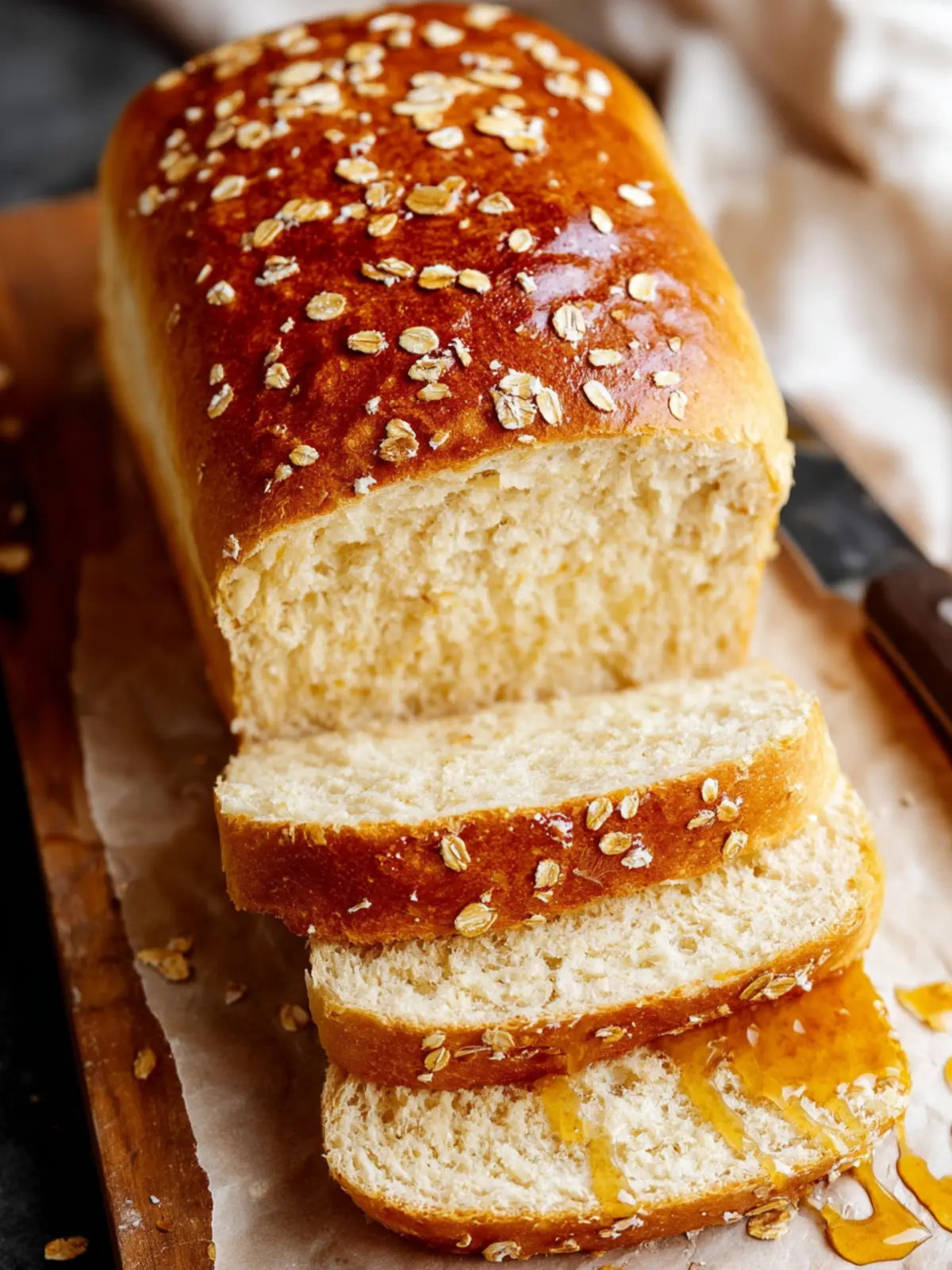 Bread Machine Honey Oat Bread First Image