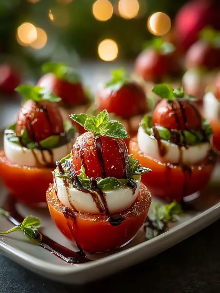 Festive Christmas Mini Caprese Salad Cups Recipe to Impress First Image