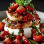 Balsamic Chicken & Strawberry Burrata Stack First Image