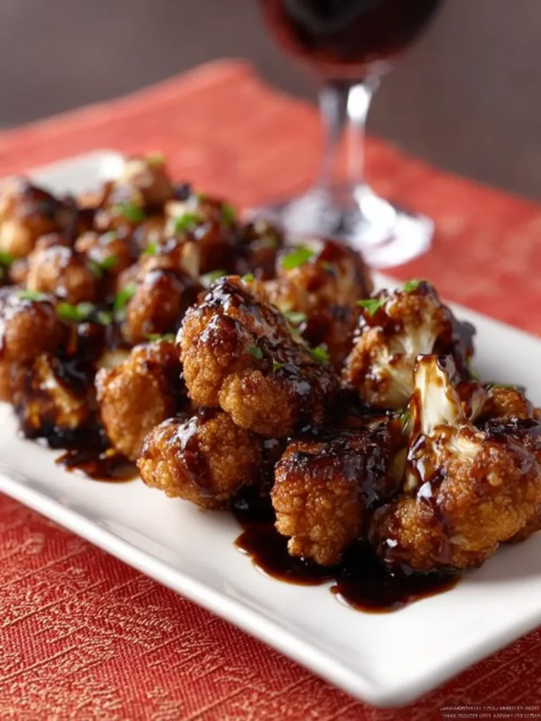 Balsamic Glazed Cauliflower Wings First Image