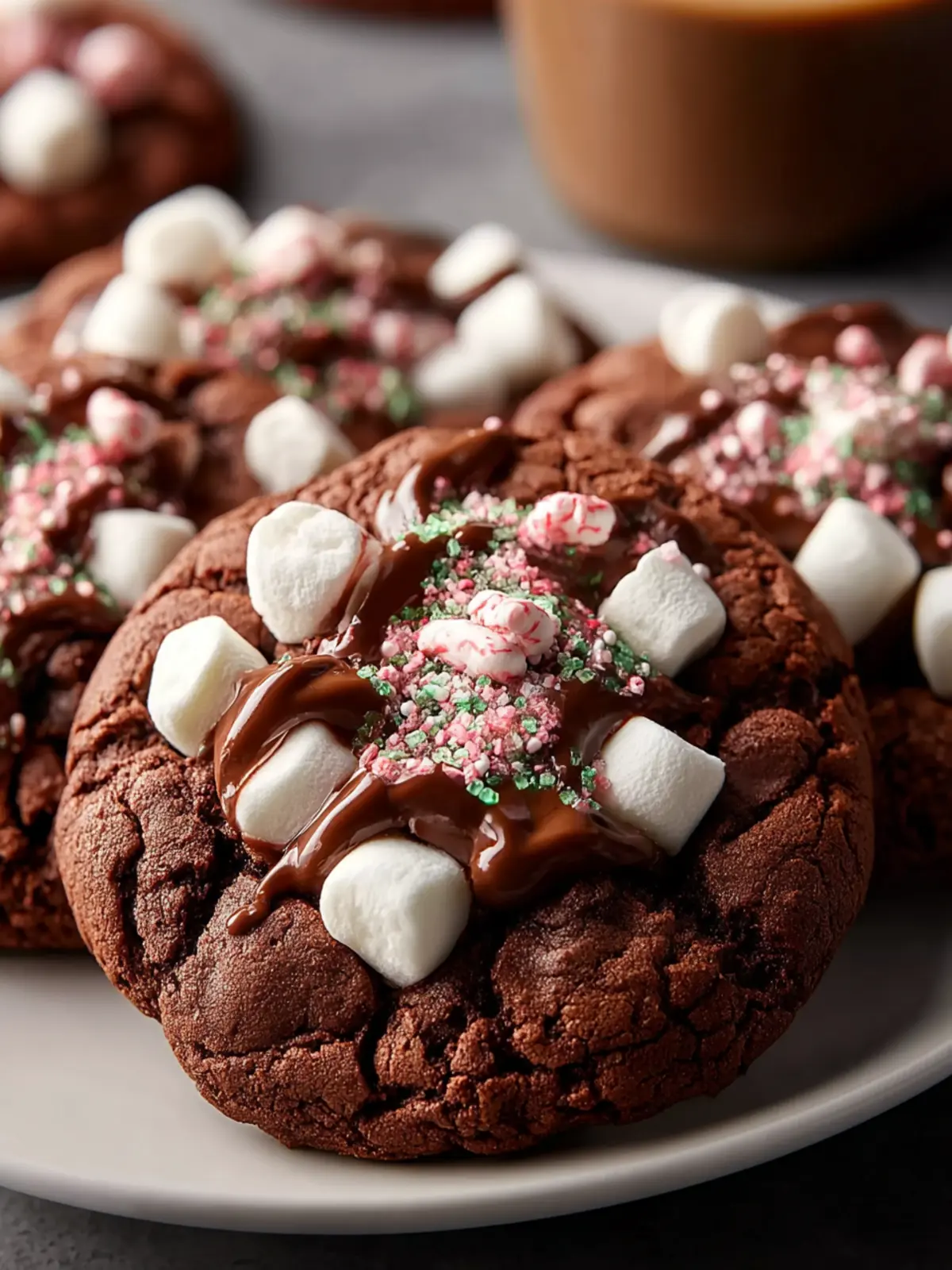 Chewy Hot Cocoa Cookies First Image