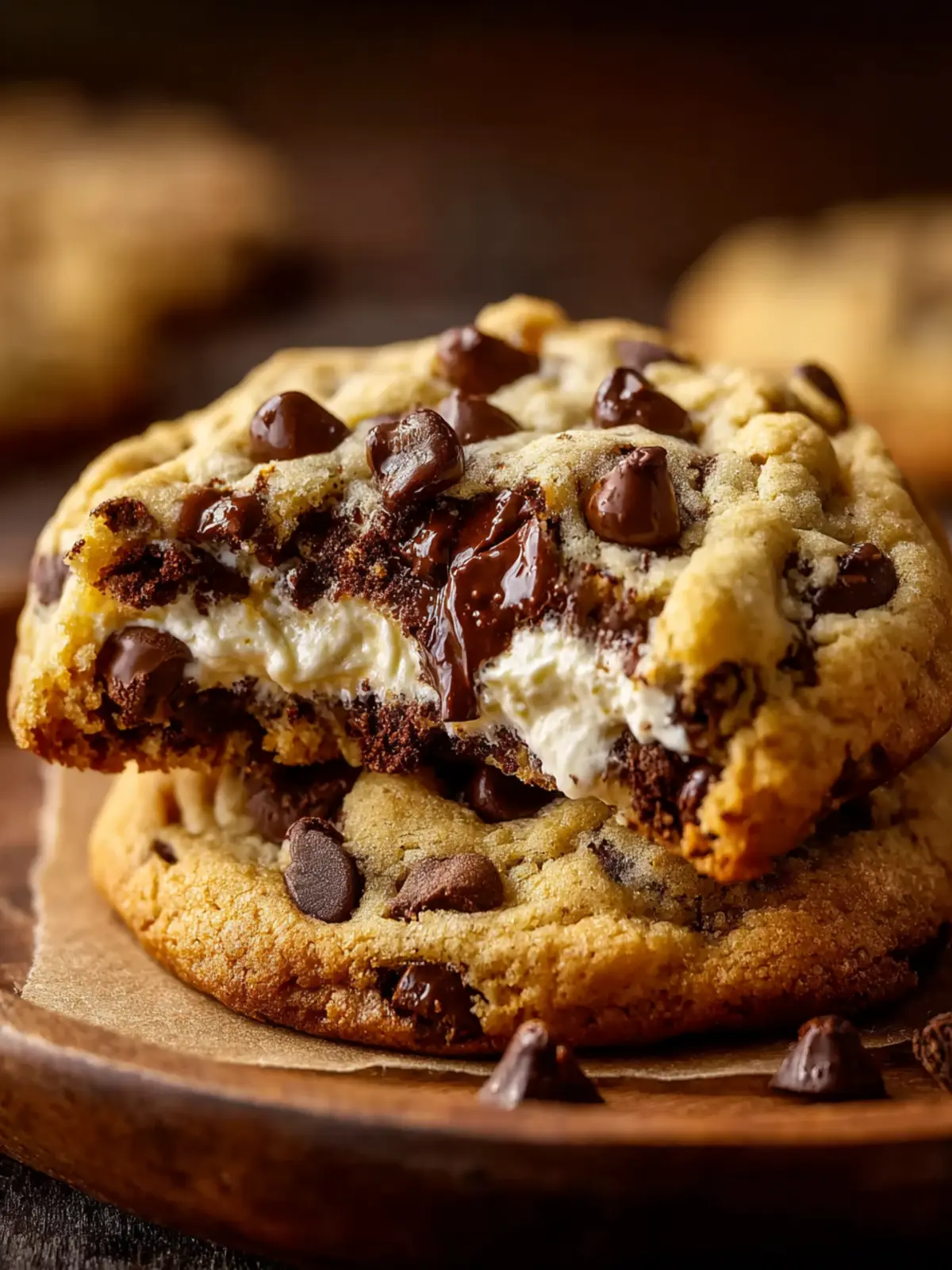 Chocolate Chip Cheesecake Cookies First Image