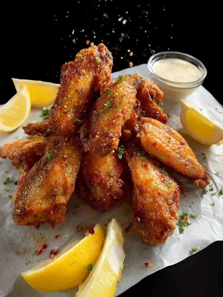 Crispy Lemon Pepper Wings First Image