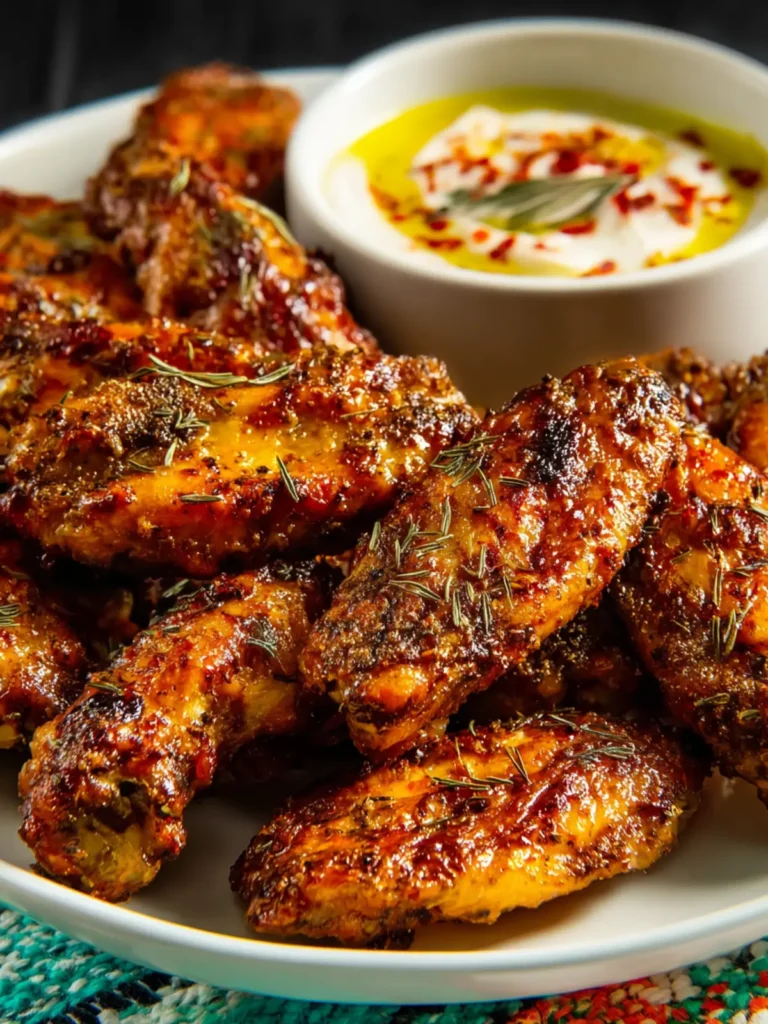Greek Air Fryer Wings First Image