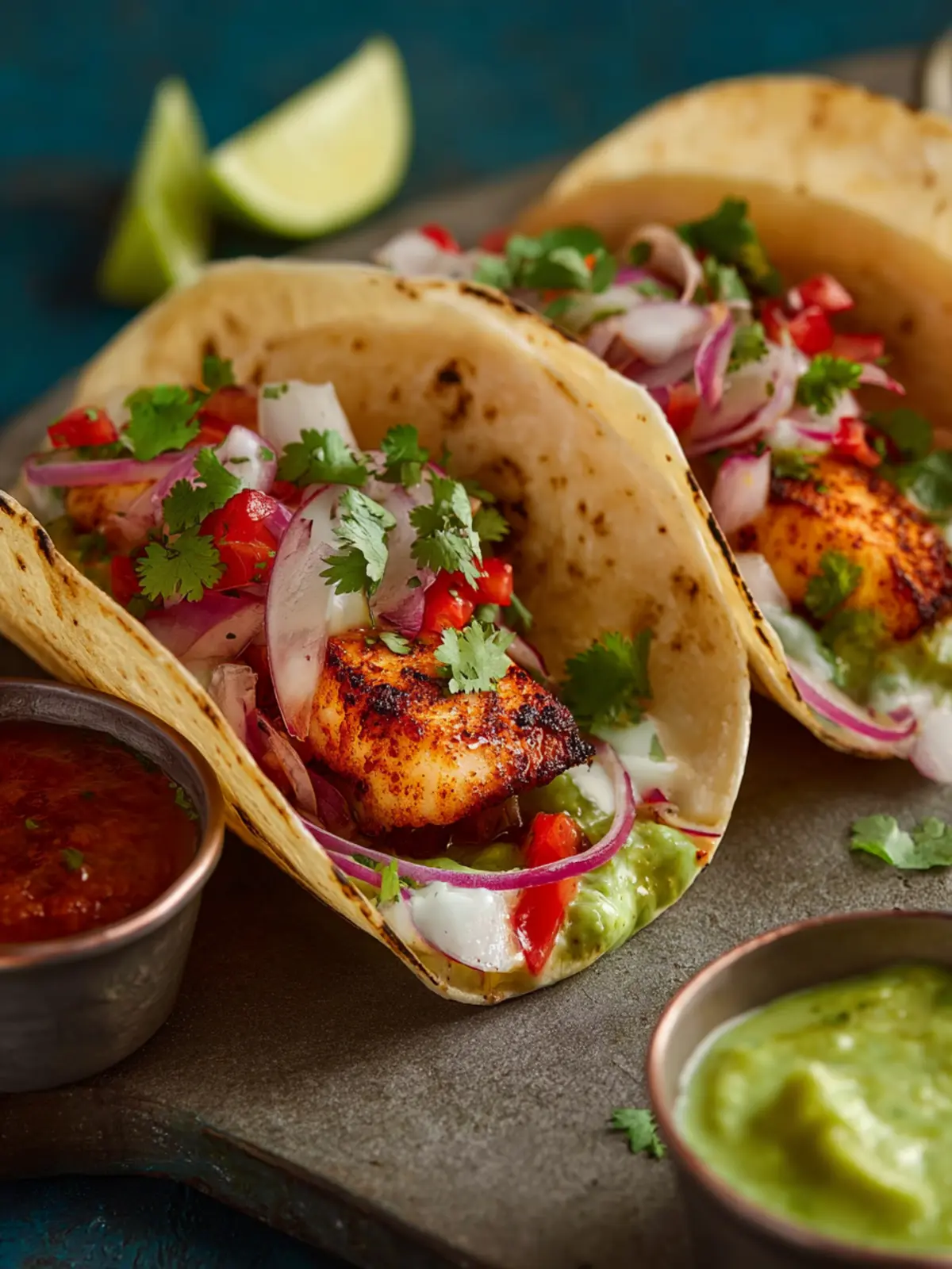 Indian Spiced Fish Tacos First Image