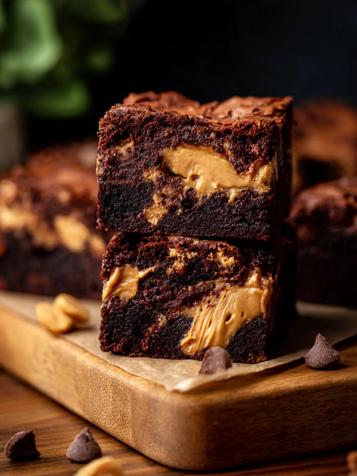 Peanut Butter Brownies First Image