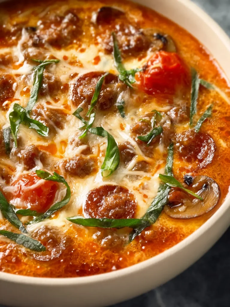 Pizza Soup Recipe First Image