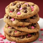 Valentine's Chocolate Chip Cookies First Image