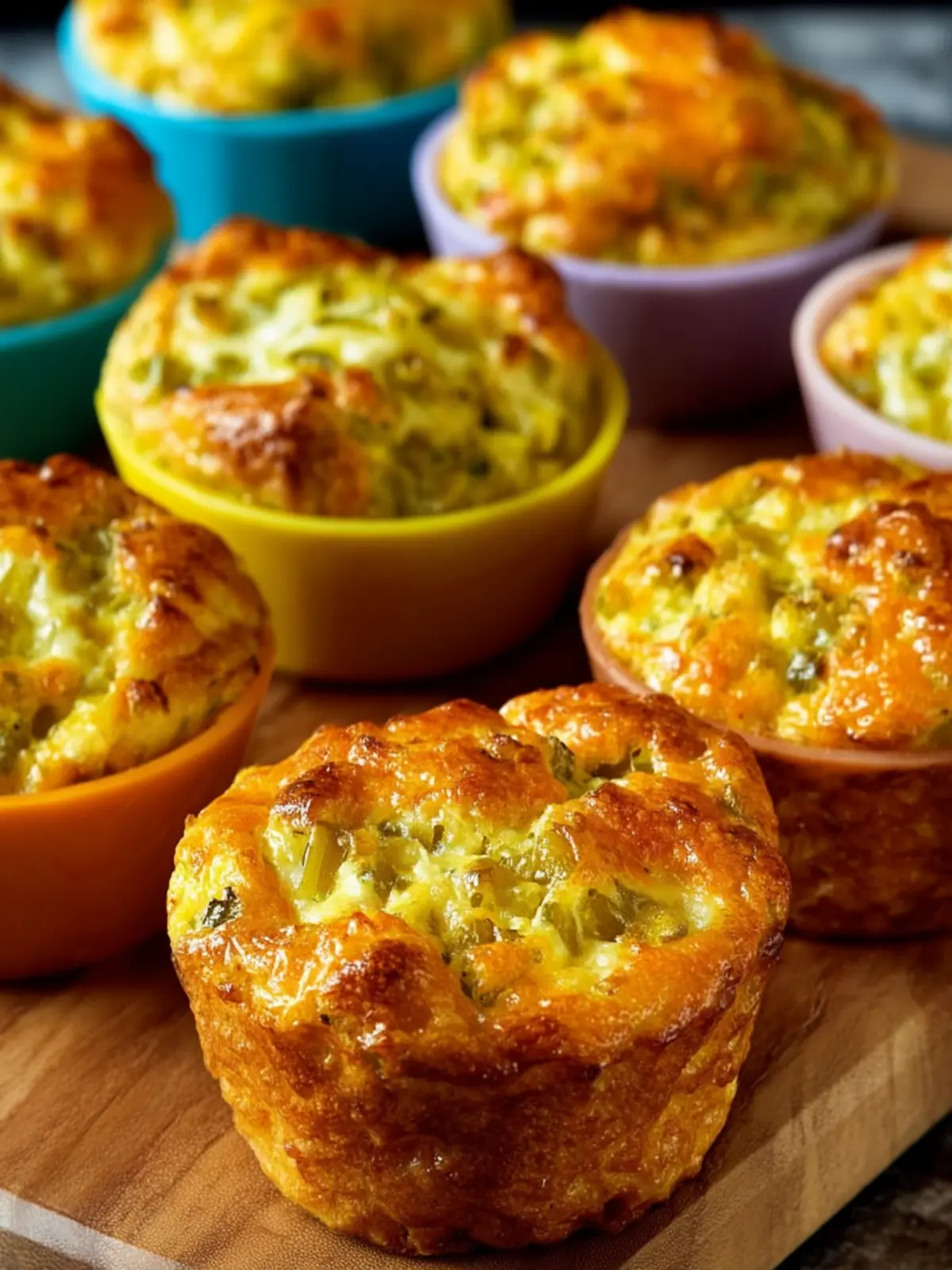 Green Chile and Cheese Egg Muffins First Image
