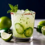 4-Step Spicy Cucumber Margarita First Image