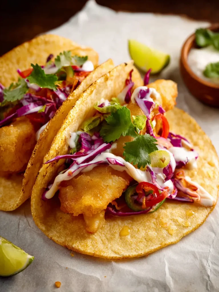 Beer Battered Fish Tacos First Image