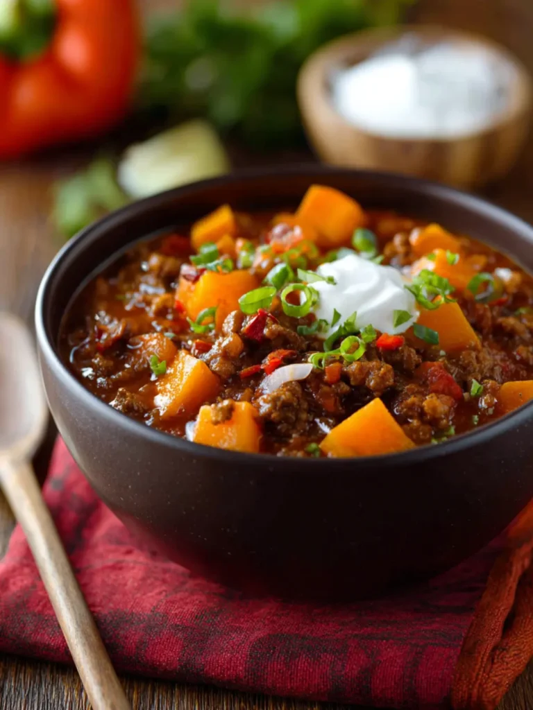 Butternut Squash Chili with Beef First Image