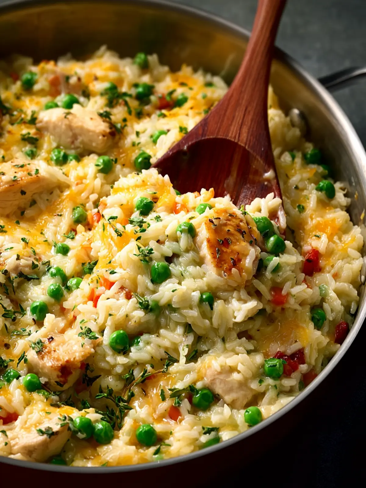 Creamy Chicken And Rice Skillet Recipe First Image
