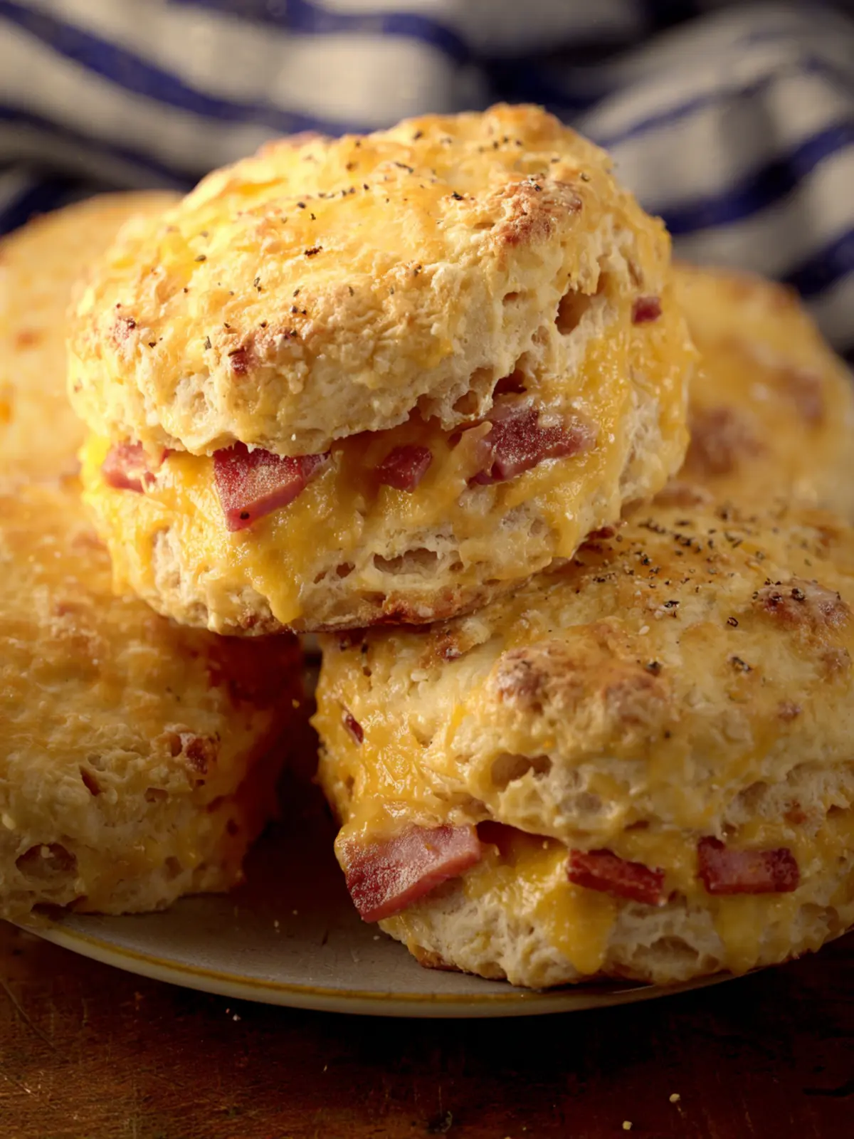 Ham and Cheese Biscuits First Image