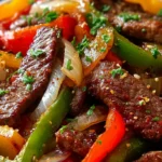 Pepper Steak with Bell Peppers and Onion First Image