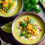 Spicy Corn Avocado Soup: Bold and Creamy Delight First Image