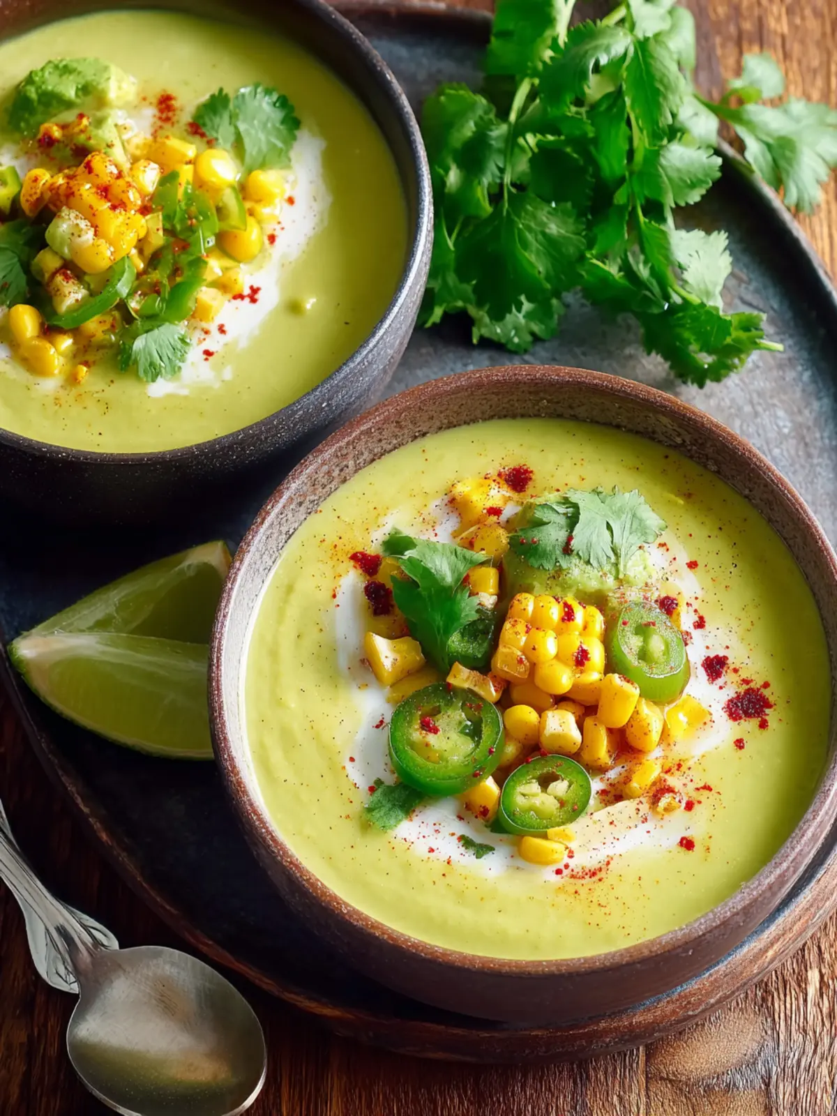 Spicy Corn Avocado Soup: Bold and Creamy Delight First Image
