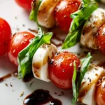 Caprese Skewers with Balsamic Drizzle First Image