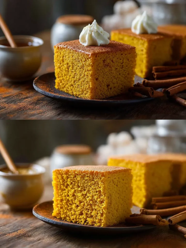 Easy Pumpkin Cornbread with Honey Cinnamon Butter Recipe First Image