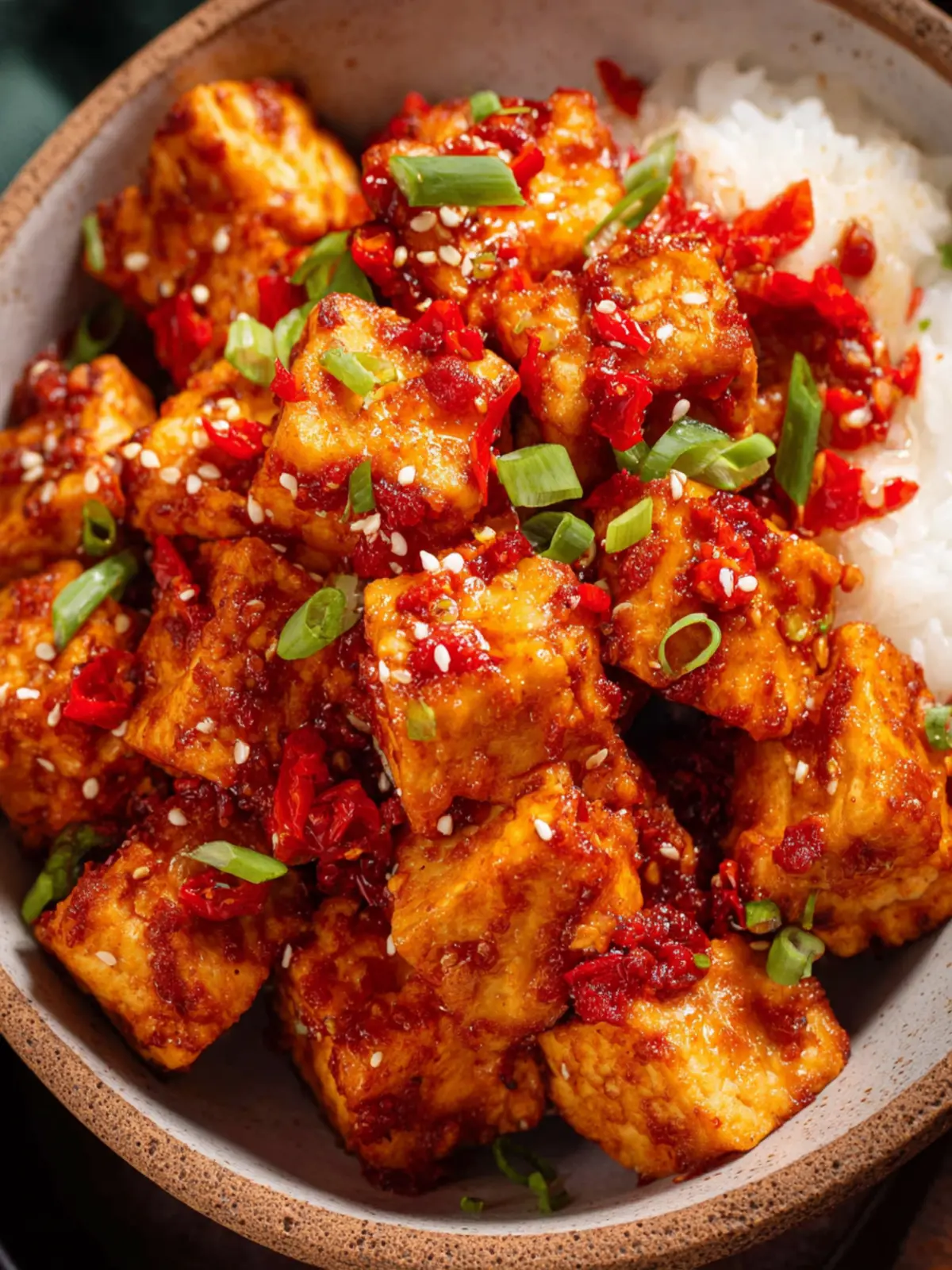 Sweet and Spicy Harissa Tofu First Image