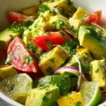 avocado salad with lime cilantro dressing First Image