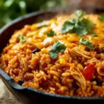 chicken enchilada rice casserole First Image