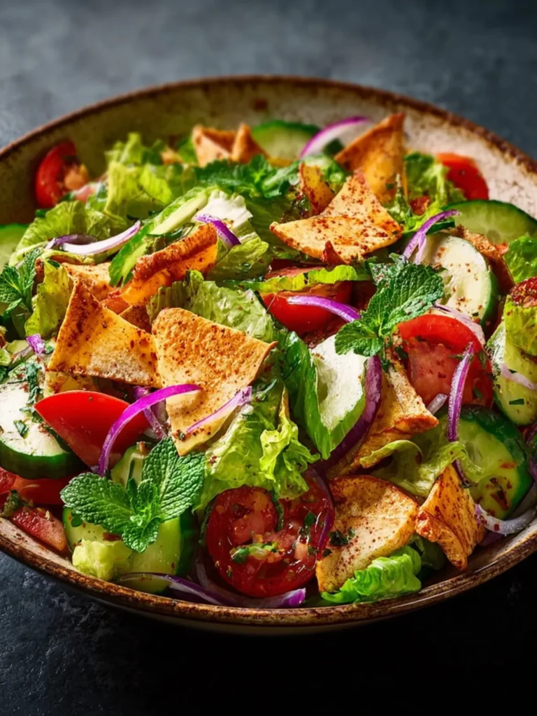 Authentic Lebanese Fattoush Salad (With a Twist) First Image