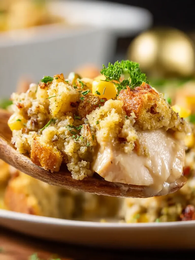 Chicken Stuffing Casserole First Image