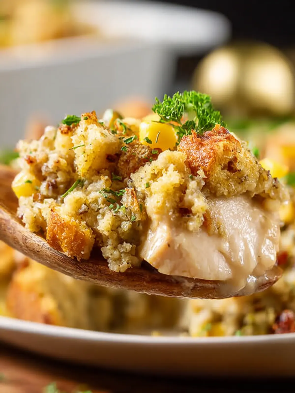 Chicken Stuffing Casserole First Image