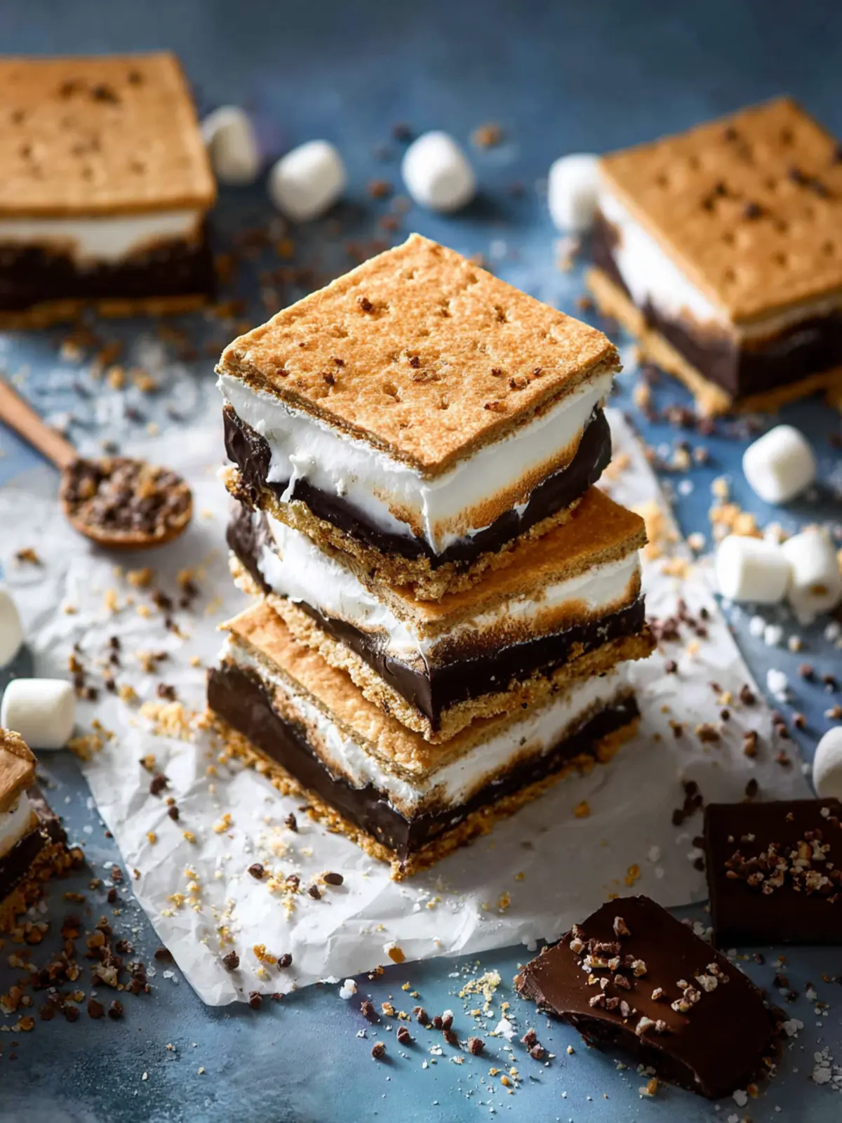 Easy Frozen Protein S’mores Bars – 5 Ingredients First Image