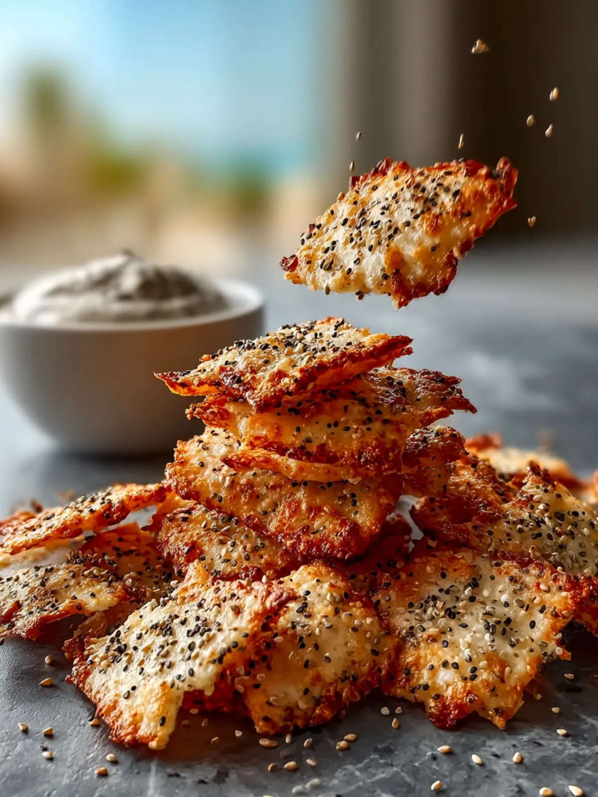 Everything Bagel Cottage Cheese Chips First Image