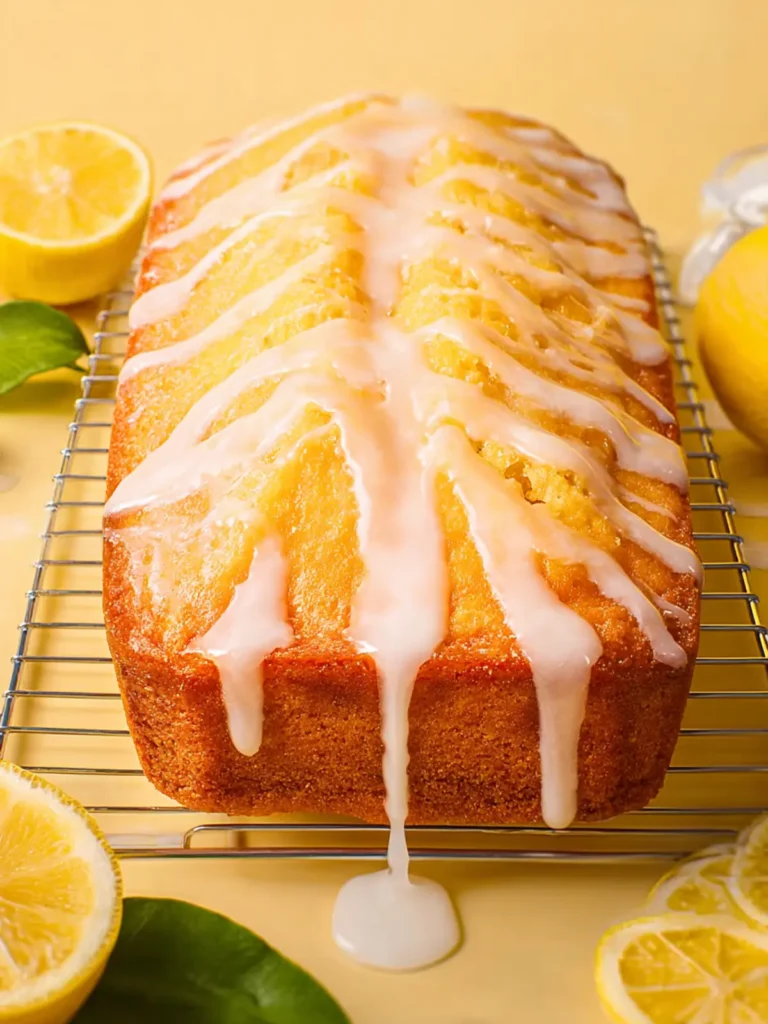 Lemon Pound Cake with Lemon Glaze First Image