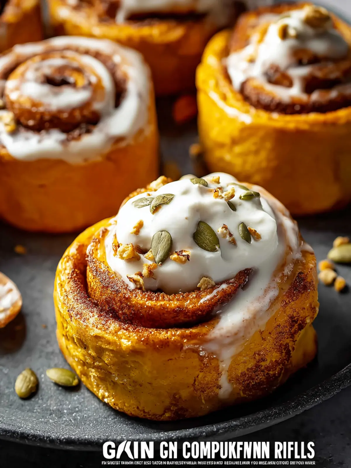 gluten free pumpkin cinnamon rolls First Image