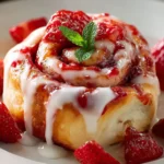 strawberry cheesecake cinnabon rolls First Image