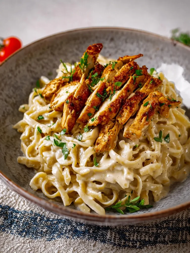vegan chicken alfredo First Image