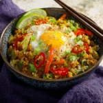 vegan egg roll in a bowl First Image