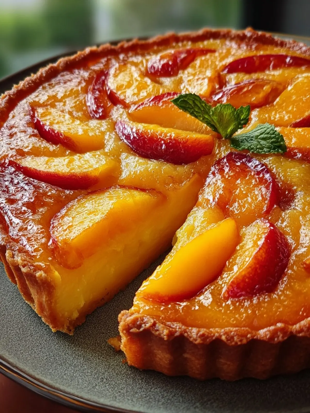 Crustless Peach Custard Pie: Irresistibly Easy & Delicious