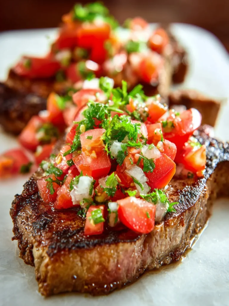 Grilled Bruschetta Steaks First Image