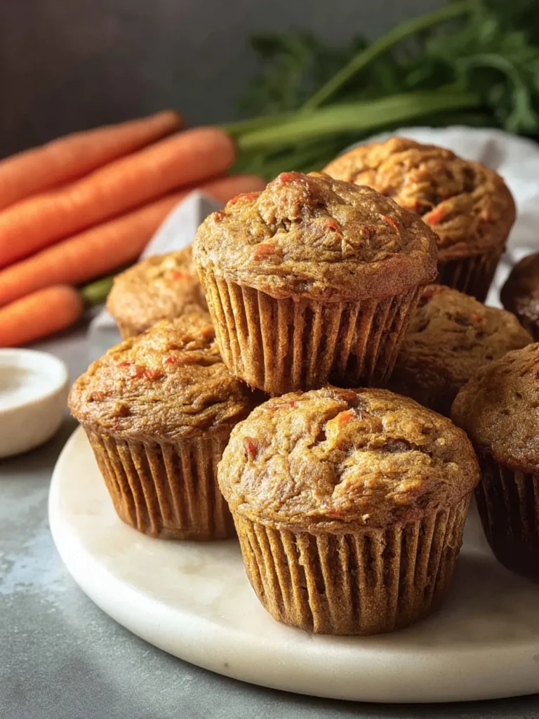 Healthy Carrot and Banana Muffins (Easy & Fluffy) First Image
